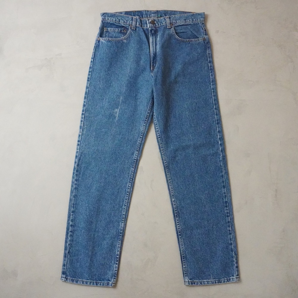 Vintage Levis 505 Jeans 36x32 Mens 90s Blue Straight Leg USA Made Denim